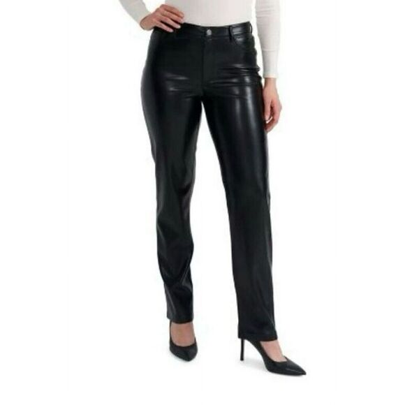 NWT Joie Women's Limited Edition Straight Leg Style Faux Leather Pants - Sz 16 $ - Picture 1 of 5
